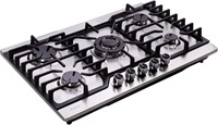 Hotfield 30 Inch Gas Cooktop Stainless Steel