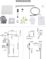 Shower System Faucet Set with High-Pressure Shower