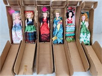 6 Vintage 1940's Arco Dolls of the World - Mexico