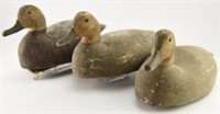 Lot #3023 - (3) Black Duck decoys signed OE on