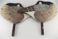 Lot #3054 - (2) Bauers Barnyard carved and