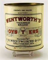 Lot #3080 - Wentworth’s Triangle Brand Oysters