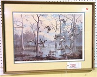 Lot #3138 - Harry Adamson S/N framed print of