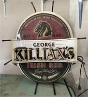 Broken George Killian's Irish Red Beer Sign