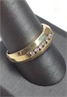 14kt Gold & Diamond Ring, 3.4g, Size 8