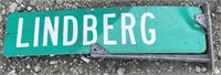 (CC) Double Sided Lindberg Metal Street Sign w/