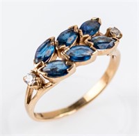 Jewelry 14kt Yellow Gold Sapphire Ring