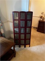 Wood divider photo frame (glass taped on back)