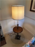 Working side table lamp brass base