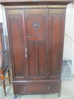 English oak wardrobe