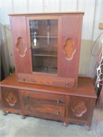 Two piece china cabinet