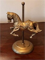 Vintage brass Carrousel  horse