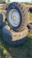 Three large tires