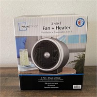 Mainstays 2 in 1 Fan + Heater