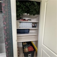 Contents of Closet w/ Christmas