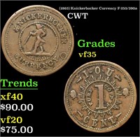 (1863) Knickerbocker Currency Civil War Token F-25