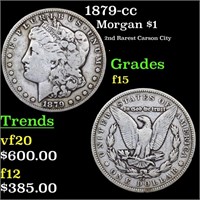1879-cc Morgan Dollar $1 Grades f+