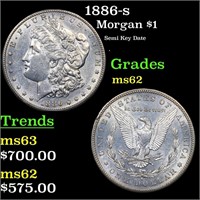 1886-s Morgan Dollar $1 Grades Select Unc