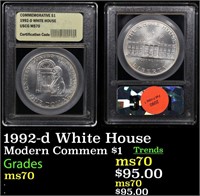 1992-d White House Modern Commem Dollar $1 Graded