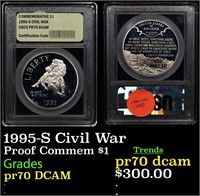 Proof 1995-S Civil War Modern Commem Dollar $1 Gra