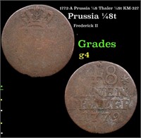 1772-A Prussia 1/48 Thaler 1/48t KM-327 Grades g,