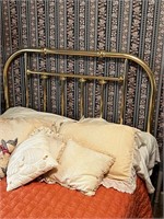 Antique brass full size bed