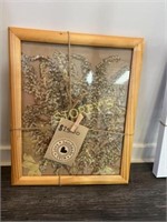 Framed Dried Flower Picture - 9 x 11