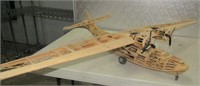 Model Wood Aircraft 52" Wingspan 34" Long