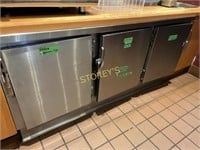3dr S/S Ref. Storage Unit w/ Wood Work Counter