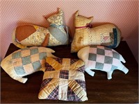 Handmade cats & pigs