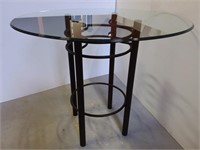 Bar Height Glass Table