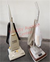 Eureka vacuum cleaners. Plugged in and working