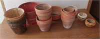 Clay pots, plant pots