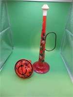 Vintage Halloween Noise Maker with dents & Conn