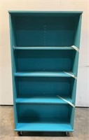 Rolling Double Sided Shelving Unit