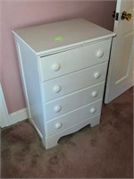 Small white chest of drawers 34 “ tall