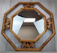 Wood Octogon Bat Mirror