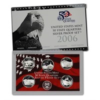 2006 United States Quarters Silver Proof Set - 5 p