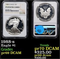 Proof NGC 1988-s Silver Eagle Dollar $1 Graded pr6