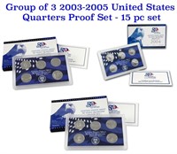 Group of 3 2003-2005 United States Quarters Proof