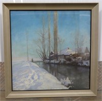 Fine Art:  A Pastel Winter Scene