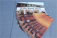 28 Vintage Postcards from the Island Manor Motel