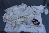 Lot of Vintage Doilies, Place Mats, & Table Runner