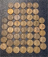 Lot of 50 Wheat Pennies