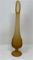 Frosted Glass Swung Vase Satin Glass
