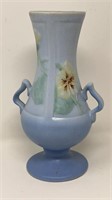 Weller Pottery Handled Vase Wild Rose DEL