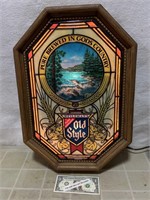 Vintage Motion Old Style beer lighted advertising
