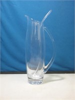 Modern clean glass drinks pitcher with glass s
