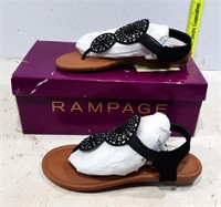 New Rampage Women's Candia T-Bar Thong Flat Sandal