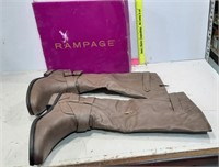 New Rampage Women's Hansel Zipper & Buckle Knee Hi